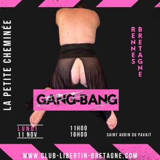 Matinée gang bang au club libertin la petite cheminée à proximité de Rennes